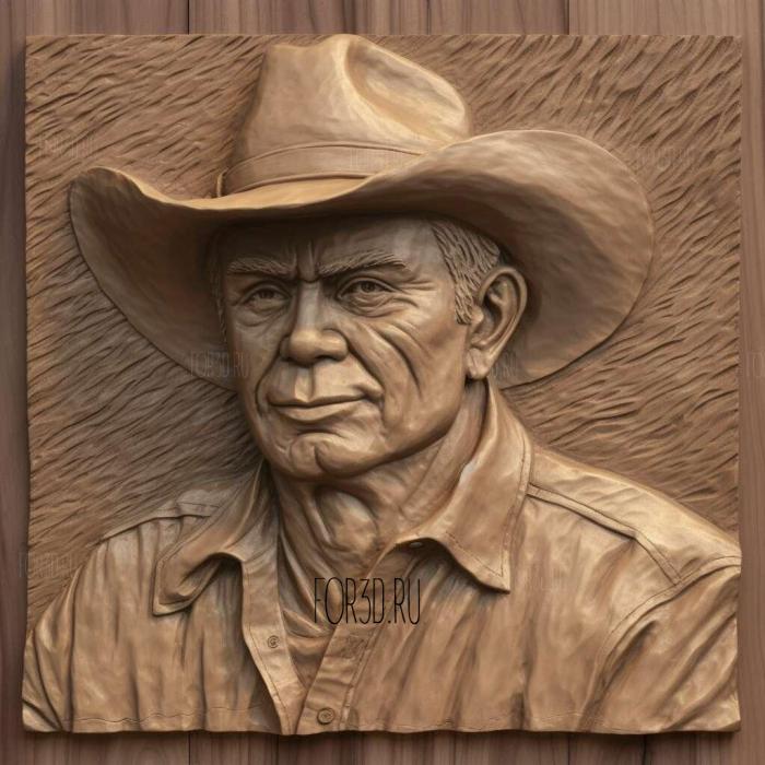 Kenny Chesney 4 stl model for CNC